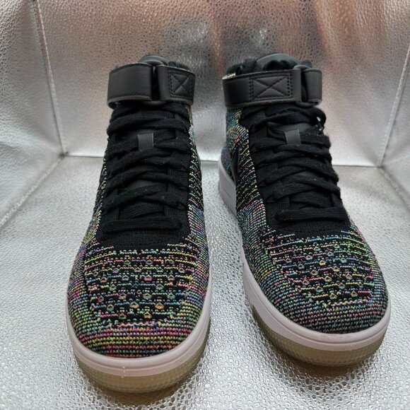 Size 6Y Nike AF1 Ultra Flyknit Mid (GS) ids Multicolor Athletic Shoes 862824-600 - Picture 4 of 10